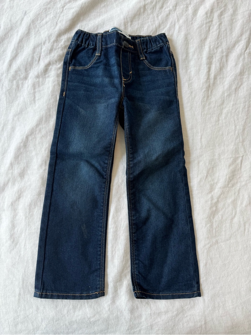 Old Navy Dark Blue Kids Straight-Leg Jeans